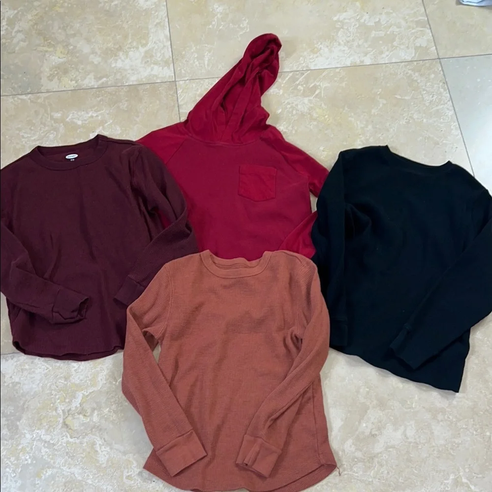 💙Waffle knit long sleeved tees💙